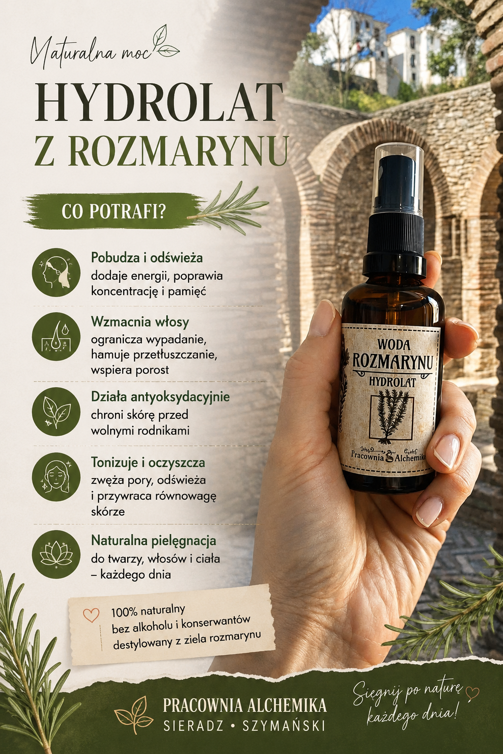 Hydrolat z rozmarynu