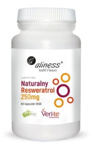 Naturalny Resweratrol Veri-Te 250mg 60 kaps.