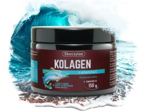 KOLAGEN z dorsza atlantyckiego dziko żyjącego, witamina C 150g