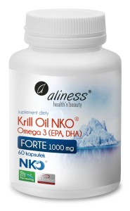 Krill Oil NKO® Omega 3 z Astaksantyną 1000 mg FORTE 60 kaps.