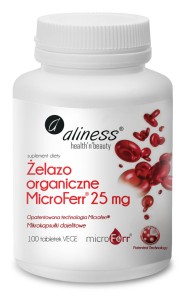 Żelazo organiczne MicroFerr® 25 mg x 100 tabl.