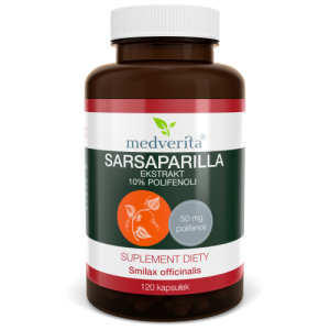 Sarsaparilla ekstrakt 10% polifenoli 120 kaps.