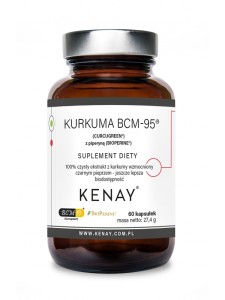 Kurkuma BCM-95® (CURCUGREEN®) z piperyną (BIOPERINE®) 60 kaps.