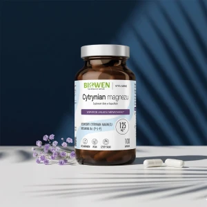Magnez cytrynian + Witamina B6 100 kaps.