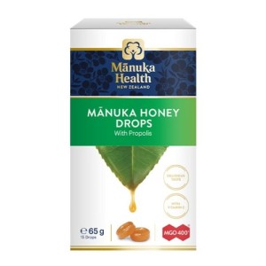Cukierki z Miodem Manuka MGO™ 400+, Propolisem i witaminą C, suplement diety