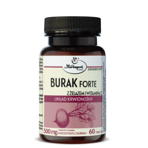 BURAK forte z żelazem i witaminą C 60 tabletek