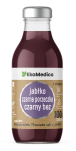 100% smaku jabłko czarna porzeczka czarny bez 300 ml