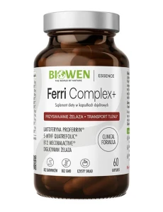 Żelazo Ferri Complex+ Biowen 60 kapsułek