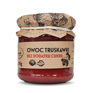Konfitura Owoc truskawki bez dodatku cukru 190g