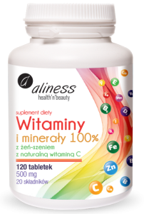 Witaminy i minerały 100% x 120 tabletek 